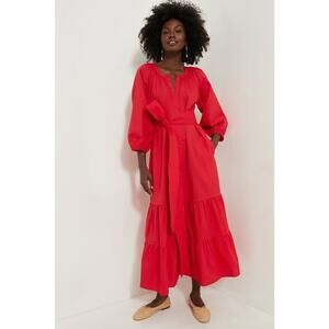 TUCKERNUCK Red Lyles Dress Size XS NWT Retail $228 Tuckernuck
